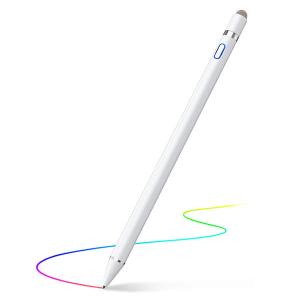 USB充電式タッチペン  スマートフォン タブレット対応 極細 スタイラスペン iPad iPhone Android 導電繊維 高感度 TATTHEEE