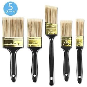 塗装刷毛 ペイント 塗装ブラシ 5本 ペイントブラシ ドア 壁 木製家具の塗装済み