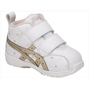 [asics]アシックス ベビーシューズ GD.RUNNER BABY SL-MID (1144A004)(100) ホワイト×シャンパンゴールド[取寄商品]