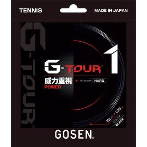 【メール便可】 [GOSEN]ゴーセン 硬式テニスガット G-TOUR1 16L (TSGT11)(BK) ブラック[取寄商品]｜aspo