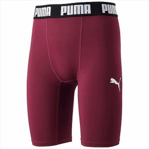 【1点までメール便可】 [PUMA]プーマ コンプレッション ショートタイツ (656333)(09) コードバン/プーマ ホワイト｜aspo