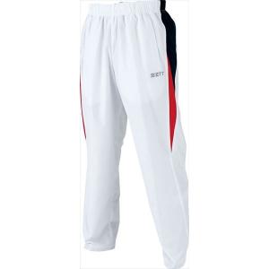 [ZETT]ゼット野球 ウインドブレーカーパンツ (BOW320P)(1129) ホワイト/ネイビー[取寄商品]