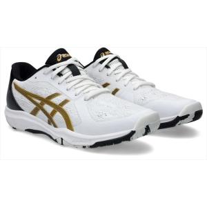 [asics]アシックス 卓球シューズ DYNAFEATHER (1073A064)(101) ホワイト/ブラック[取寄商品]｜ASPOアスリート