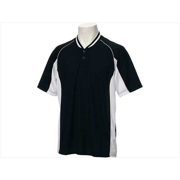 [asics]アシックス ベースボールシャツ (BAD020)(9001)ブラック/ホワイト[取寄商...