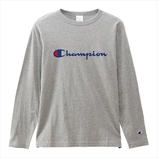 [Champion]チャンピオン 長袖 Tシャツ (C3-Q401)(070) オックスフォードグレ...