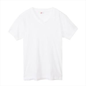 [HANES]ヘインズ 3P青ラベルVネックTシャツ (HM2125G)(010) ホワイト[取寄商品]｜aspo