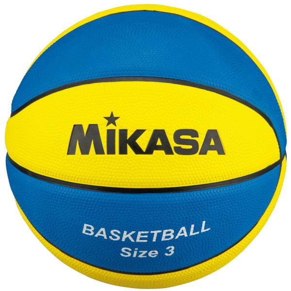 [MIKASA]ミカサ バスケットボール3号球 (B3JMR-YBL) ブルー/イエロー[取寄商品]