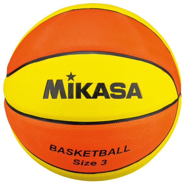 [MIKASA]ミカサ バスケットボール3号球 (B3JMR-YO) イエロー/オレンジ[取寄商品]