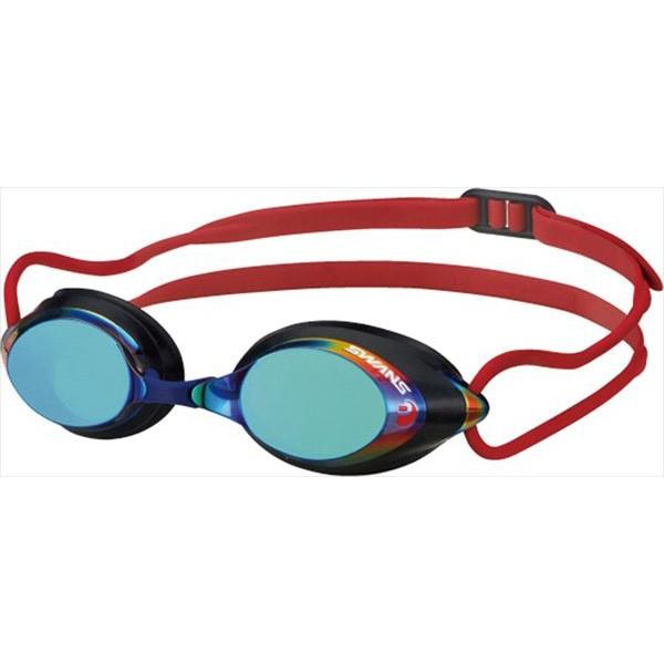 [SWANS]スワンズ 競技用ゴーグル ミラーモデル (SRXMPAF)(EMSK) レッド・スモー...