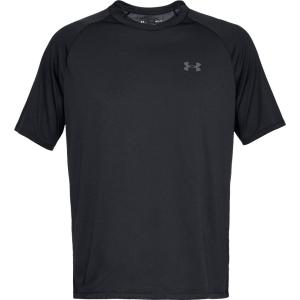 【1点までメール便可】 [UNDER ARMOUR]アンダーアーマー UA テック2.0 ショートスリーブ Tシャツ (1358553)(001) ブラック/グラファイト[取寄商品]｜aspo