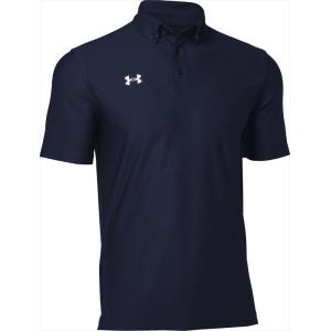 Under Armour ボタン付きジャージ素材ポロシャツ ブルー UNDER ARMOUR アンダーアーマー ポロシャツ 半袖 メンズ UA