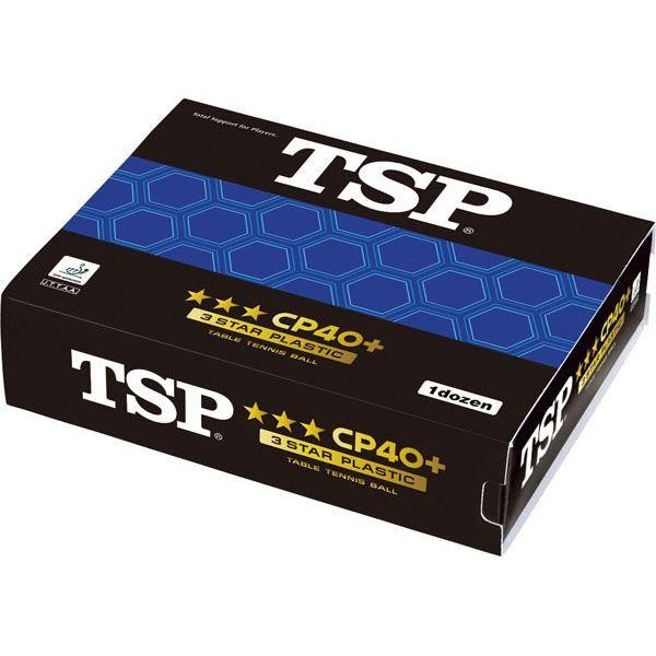 [TSP]ティーエスピー 40mm卓球ボール CP40+ 3スターボール 1ダース入 (014059...