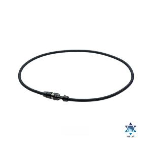 Phiten] ファイテン RAKUWAネックレス リーシュタイプII ブラック 50cm