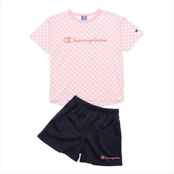 [Champion]チャンピオン キッズ ショートスリーブTシャツ&amp;ショートパンツ (CK-XSW0...