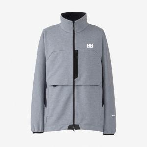 [HELLY HANSEN]ヘリーハンセン メンズ レディースウェア HHアングラーソフトシェルフルジップジャケット (HH12363)(Z)グレー｜aspo