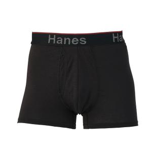 【2点までメール便可】 [Hanes]ヘインズ メンズ ウェア COMFORT FLEX FIT トータルサポートポーチ ショートボクサーブリーフ (HM6EW103)(090)ブラック｜aspo