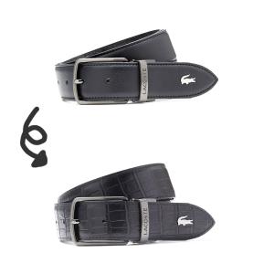 LACOSTE] ラコステ メンズ アクセサリー スムース ワニ型 リバーシブル