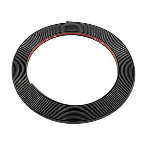 EZSelect 特注 ホイールリムガード 長さ8m 幅9mm リム プロテクター ガード ラインモール ドレスアップ 外装 汎用 車 ブラック