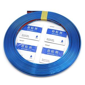 EZSelect 独自開発 ホイールリムガード 8m 助粘剤4個 剥がれにくい 超軽量 激薄 メッキ ガリ傷 予防 傷隠し 3M製両面テープ