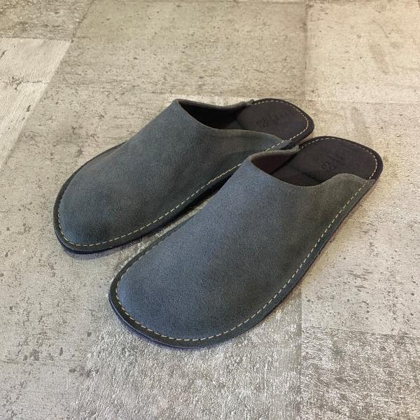 63 ロクサン ベロアスリッパ GY/L