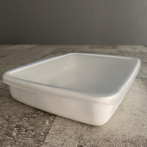 琺瑯容器 ホーロー容器/レクタングル浅型M