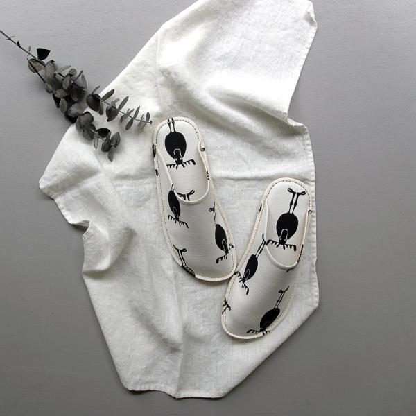 ムーススリッパ ASSEMBLAGE オリジナル スリッパ ムース柄 M23cm-24cm L26c...