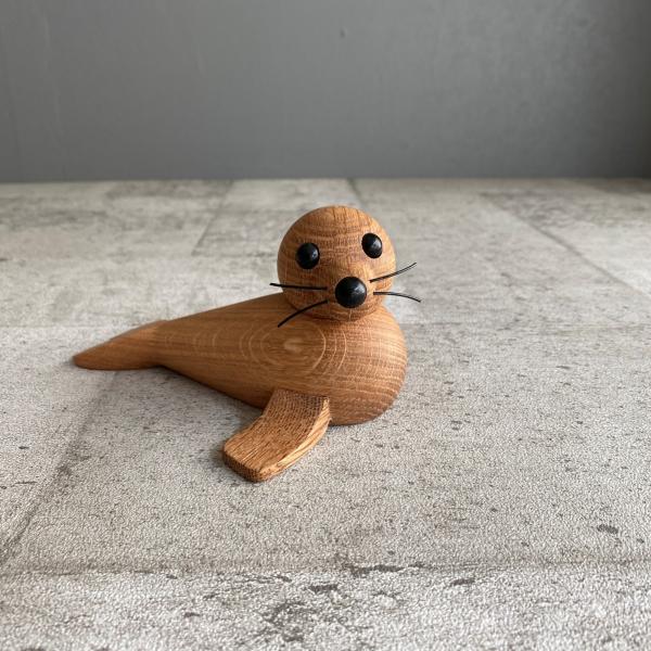 Famale Seal 母親 アザラシ・木製