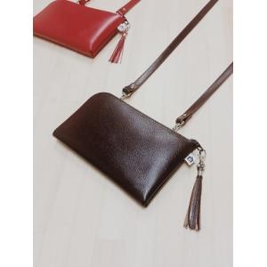 atlier mate  ショルダーウォレット・BROWN / 茶 アトリエメイト 財布 ウォレット...