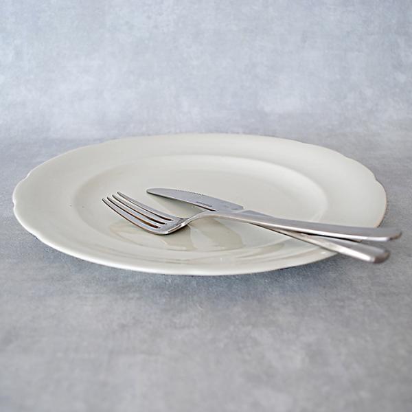 FOOD FOR THOUGHT Paperwhite 花リムプレート L Φ25cm