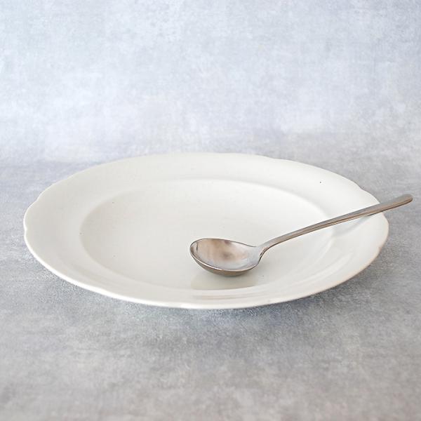 FOOD FOR THOUGHT Paperwhite 花リム スーププレート スープ皿 深皿