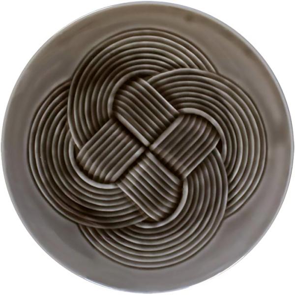 小田陶器 結 musubi 大皿 プレート 皿 25.5cm 黒