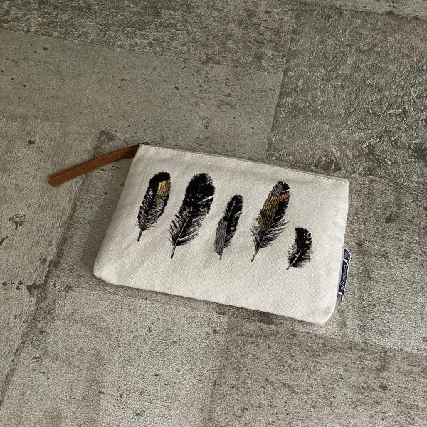 rader / Canvas Pouch・Feathers