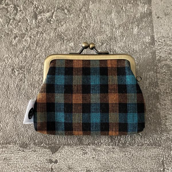 ichi ガマ角 がま口財布 格子柄 S6 32608601 伊勢木綿 ichishina イチシナ
