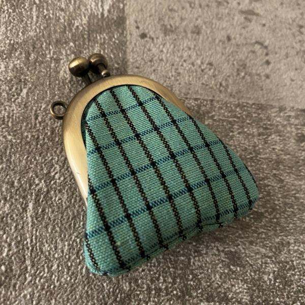 ichi ガマ豆 がま口財布 格子柄 SS9 32600537 伊勢木綿 ichishina イチシ...