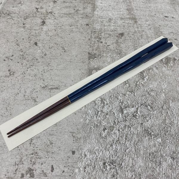 箸 一双・風樹 天然木 漆塗り/23cm・墨