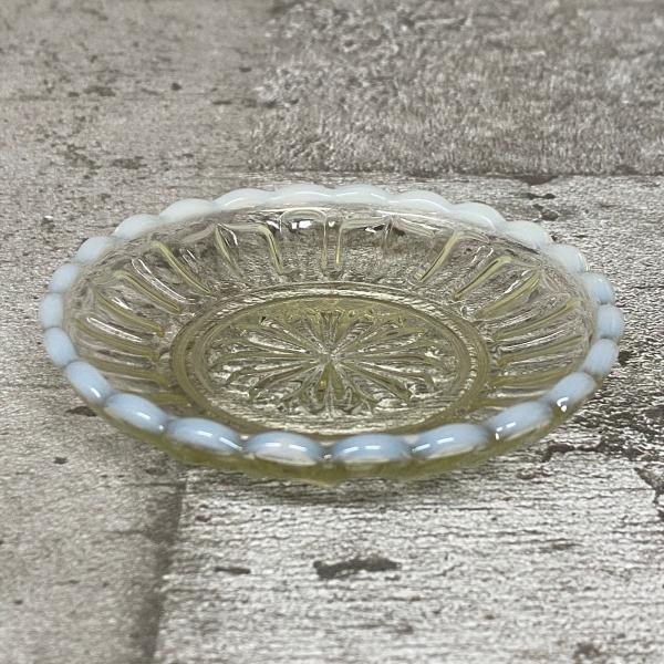 ガラス 豆皿 / 古代色