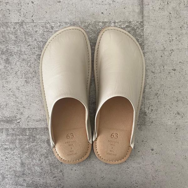 63 ロクサン レザースリッパ IVY/M