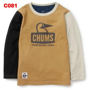 チャムス-CHUMS キッズブービーフェイスブラッシュドロングスリーブＴの商品画像