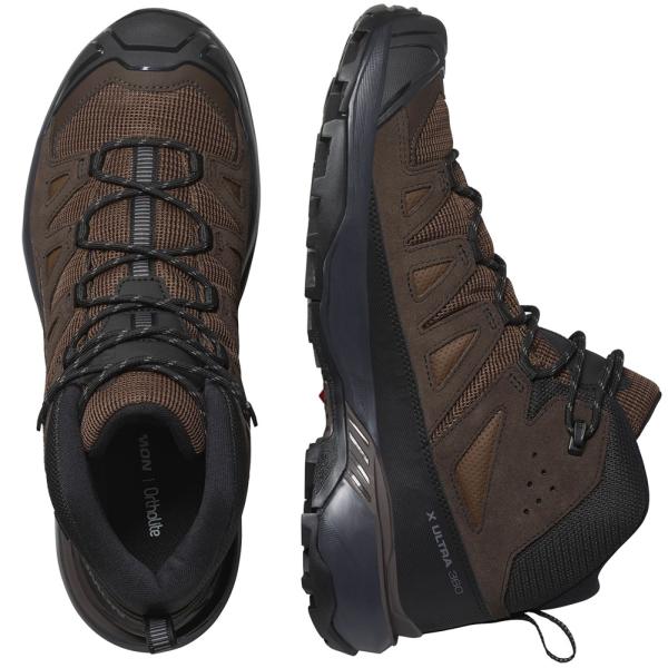 サロモン-SALOMON Ｘウルトラ３６０レザーミッドゴアテックス男性用