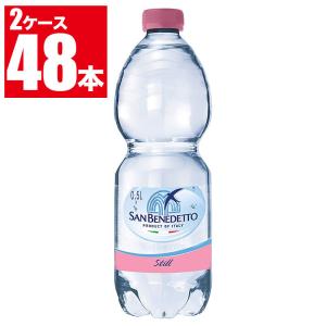 水 サンベネデット ナチュラルウォーター 500ml × 48本 セット 24本入り 2箱 ミネラルウォーター イタリア 硬度235 中硬水 天然水