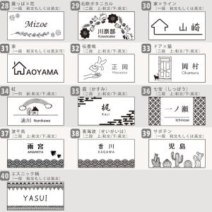 表札 プレート シンプル マグネット 両面テー...の詳細画像5