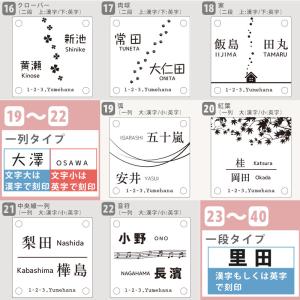 表札 二世帯 戸建て おしゃれ 住所 番地 ク...の詳細画像5