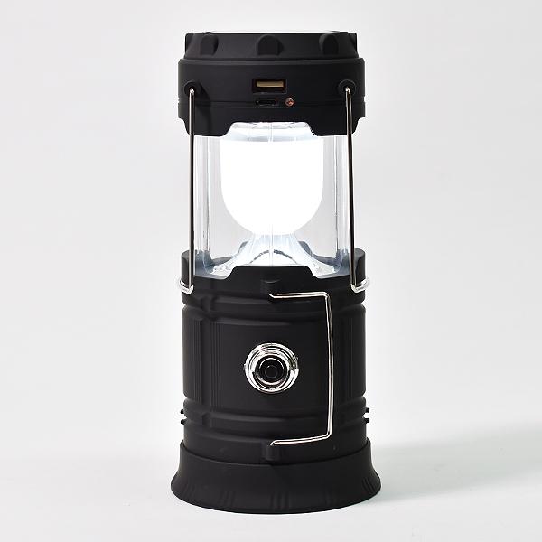 ソーラーランタン モバイルバッテリー付 2WAY 照明 ソーラー充電 USB充電 防災 非常 災害 ...
