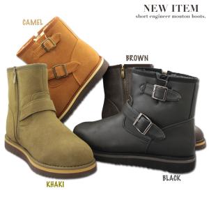 ムートンブーツ エンジニアブーツ メンズ 防寒ブーツ