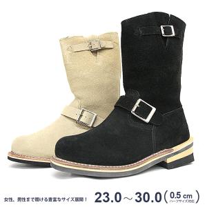 エンジニアブーツ スエード 本革 レザー グッドイヤーウェルト