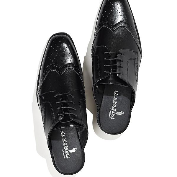 ビジネスサンダル メンズ オフィスサンダル スリッパ ウィングチップ