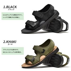 スポーツサンダル メンズ サンダル マジックテ...の詳細画像1