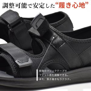 スポーツサンダル メンズ サンダル マジックテ...の詳細画像5