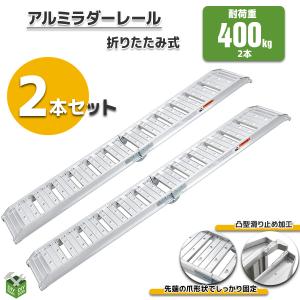 アルミブリッジ 2本セット アルミラダーレール 折りたたみ式