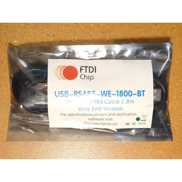 FTDI Chip USB to RS485シリアルコンバータケーブル USB-RS485-WE-1...